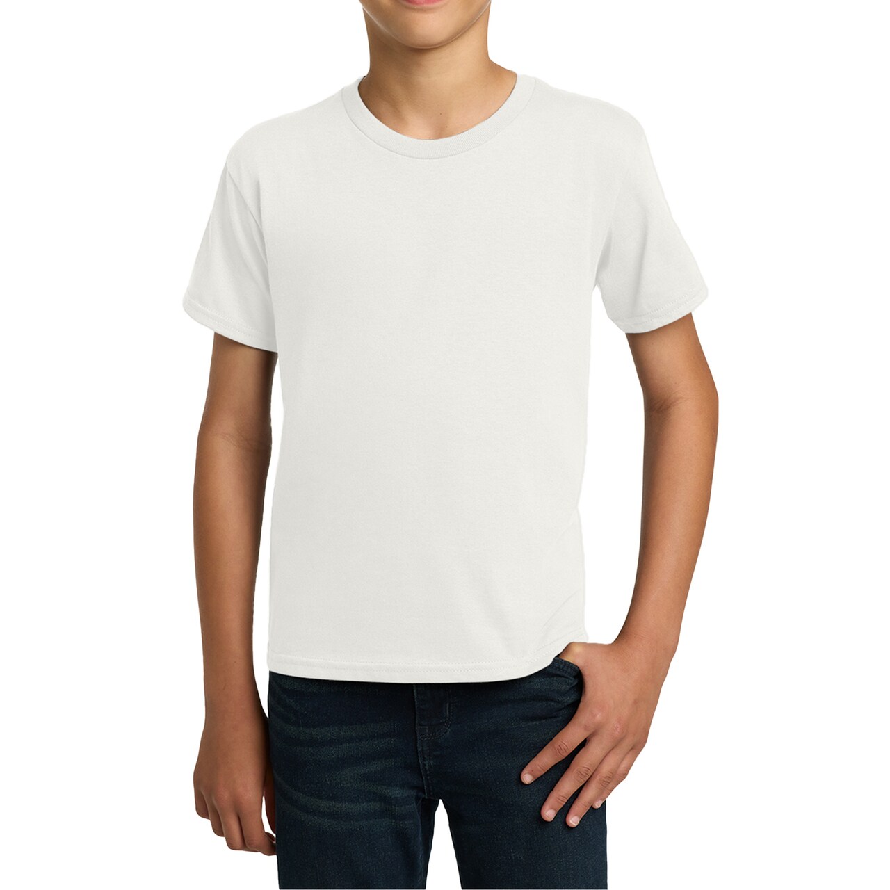 Gildan Youth Heavy Cotton T-Shirt, Plain Short Sleeve Craft & Print Ready